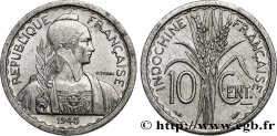 INDOCINA FRANCESE 10 Centièmes 1945 Paris 