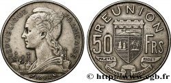 ÎLE DE LA RÉUNION 50 Francs / armes de la Réunion 1964 Paris