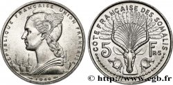 FRENCH SOMALILAND 5 Francs 1948 Paris