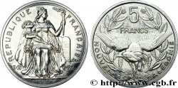 NEW CALEDONIA 5 Francs I.E.O.M. représentation allégorique de Minerve / Kagu, oiseau de Nouvelle-Calédonie 1997 Paris