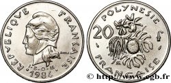 FRENCH POLYNESIA 20 Francs I.E.O.M Marianne  1984 Paris