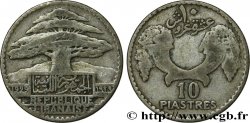 III REPUBLIC - LEBANON 10 Piastres Cèdre du Liban 1929 