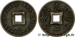 FRENCH INDOCHINA 1 Sapèque (1/500 de Piastre) 1902 Paris