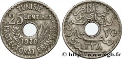 TUNEZ - Protectorado Frances 25 Centimes AH1338 1920 Paris