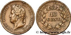 COLONIAS FRANCESAS - Louis-Philippe, para las Islas Marquesas 10 Centimes 1843 Paris