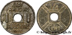 INDOCHINE FRANÇAISE 1/4 Cent 1942 Osaka