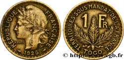 TOGO - MANDATO FRANCESE 1 Franc 1925 Paris 