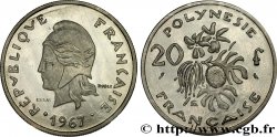FRANZÖSISCHE-POLYNESIEN Essai de 20 Francs Marianne 1967 Paris