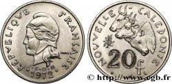 NUEVA CALEDONIA 20 Francs I.E.O.M. Marianne / zébus d’élevage de Nouvelle Calédonie  1972 Paris