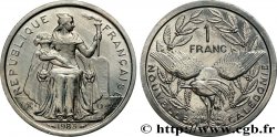 NUOVA CALEDONIA 1 Franc I.E.O.M. représentation allégorique de Minerve / Kagu, oiseau de Nouvelle-Calédonie 1983 Paris 