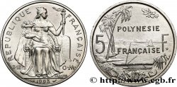 POLINESIA FRANCESA 5 Francs I.E.O.M. Polynésie Française 1993 Paris