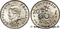FRANZÖSISCHE-POLYNESIEN 20 Francs I.E.O.M Marianne  1975 Paris