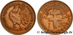 FRENCH EQUATORIAL AFRICA - FREE FRANCE  1 Franc 1943 Prétoria