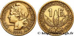 CAMEROUN - TERRITOIRES SOUS MANDAT FRANÇAIS 1 Franc 1924 Paris