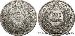 MOROCCO - FRENCH PROTECTORATE 20 Francs AH 1352 1933 Paris