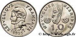 NUOVO EBRIDI (VANUATU dopo1980) 10 Francs I.E.O.M. 1975 Paris 