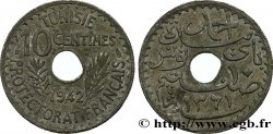TUNISIA - Protettorato Francese 10 Centimes AH 1361 1942 Paris 
