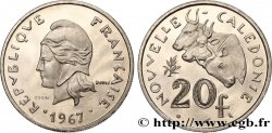 NUEVA CALEDONIA Essai de 20 Francs Marianne / buffles 1967 Paris