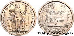 POLYNÉSIE FRANÇAISE - Océanie française Essai de 1 Franc Établissements français de l’Océanie 1949 Paris