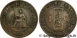 INDOCHINE FRANÇAISE 1 Centième 1889 Paris TB+ 
