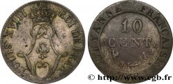 GUYANE FRANÇAISE 10 Centimes 1818 Paris - A TTB 