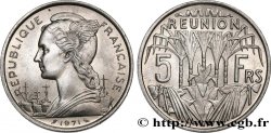 REUNION ISLAND 5 Francs Marianne / canne à sucre 1971 Paris