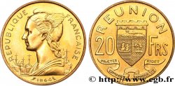 ISLA DE LA REUNIóN 20 Francs Marianne / armes 1964 Paris