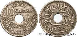 TUNISIA - FRENCH PROTECTORATE 10 Centimes AH1351 1931 Paris