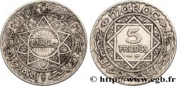 MOROCCO - FRENCH PROTECTORATE 5 Francs AH1352 1933 Paris
