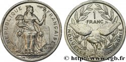 NUEVA CALEDONIA 1 Franc I.E.O.M. représentation allégorique de Minerve / Kagu, oiseau de Nouvelle-Calédonie 1991 Paris