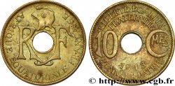 FRENCH EQUATORIAL AFRICA - FREE FRENCH FORCES 10 Centimes 1943 Prétoria