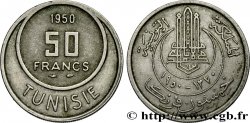 TUNISIA - French protectorate 50 Francs AH1370 1950 Paris