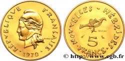 NEUE HEBRIDEN (VANUATU ab 1980) Essai de 5 Francs 1970 Paris