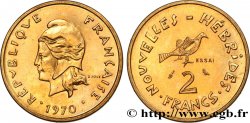 NOUVELLES HÉBRIDES (VANUATU depuis 1980) Essai de 2 Francs 1970 Paris
