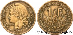 CAMERUN - Territorios sobre mandato frances 1 Franc 1925 Paris