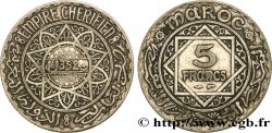 MOROCCO - FRENCH PROTECTORATE 5 Francs AH1352 1933 Paris