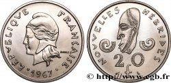 NUEVAS HÉBRIDAS (VANUATU desde 1980) 20 Francs Marianne / masque 1967 Paris