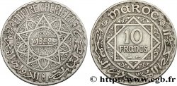 MAROCCO - PROTETTORATO FRANCESE 10 Francs an 1352 1933 Paris 