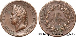 COLONIAS FRANCESAS - Louis-Philippe, para las Islas Marquesas 10 Centimes 1844 Paris