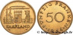 SAARLAND 50 Franken 1954 Paris