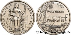FRENCH POLYNESIA 2 Francs I.E.O.M. Polynésie Française 1987 Paris