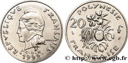 FRANZÖSISCHE-POLYNESIEN 20 Francs I.E.O.M Marianne  1992 Paris