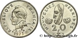 NEUE HEBRIDEN (VANUATU ab 1980) 20 Francs Marianne / masque 1973 Paris