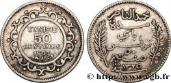 TUNISIA - Protettorato Francese 50 Centimes AH 1325 1907 Paris 