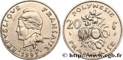 POLINESIA FRANCESA 20 Francs I.E.O.M Marianne  1993 Paris