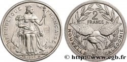 NEUKALEDONIEN 2 Francs I.E.O.M. représentation allégorique de Minerve / Kagu, oiseau de Nouvelle-Calédonie 1995 Paris