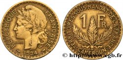 CAMERUN - Mandato Francese 1 Franc 1924 Paris 