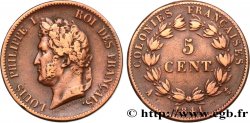 COLONIES FRANÇAISES - Louis-Philippe pour la Guadeloupe 5 Centimes Louis Philippe Ier 1841 Paris - A