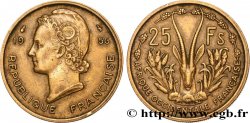 AFRIQUE OCCIDENTALE FRANÇAISE 25 Francs 1956 Paris