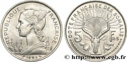 FRANZÖSISCHE SOMALILAND 5 Francs 1965 Paris